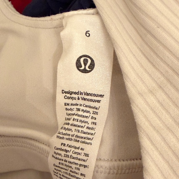 Lululemon Cream Ribbed Button-Front Tank Top - Picture 4 of 4